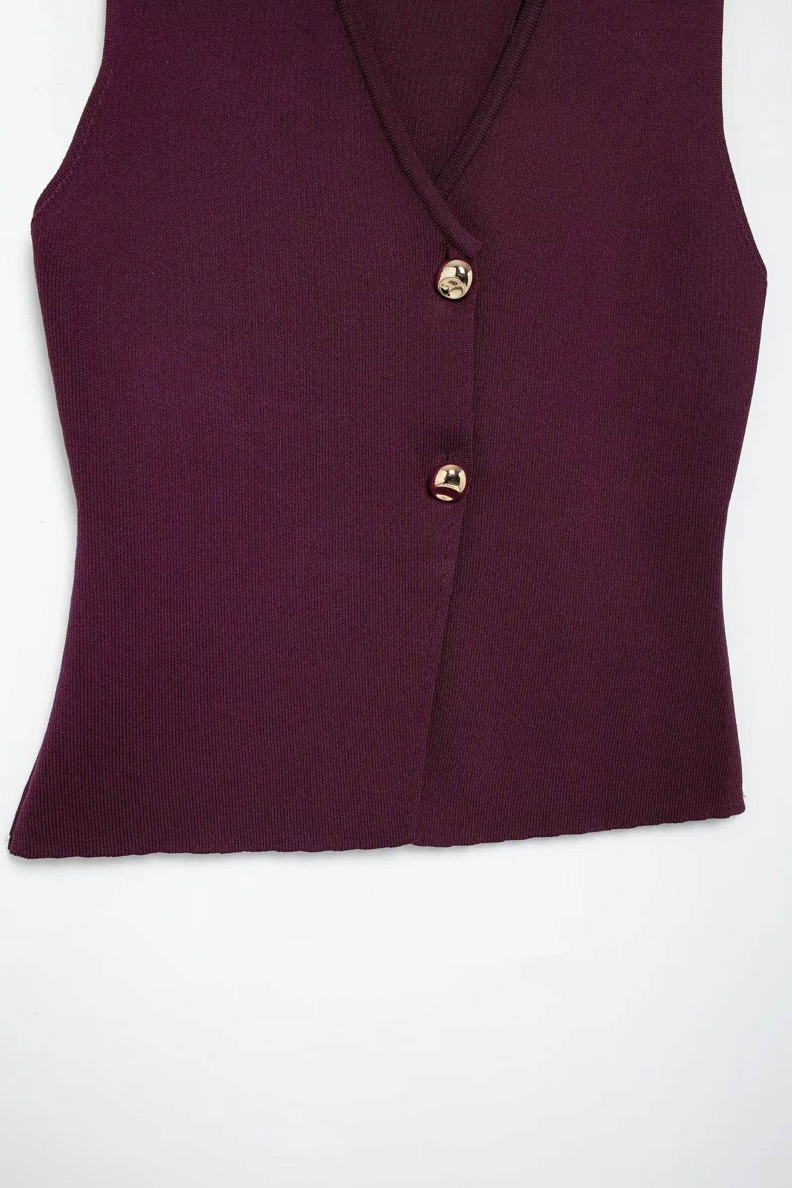 Wine Red Knit Skirt - P12 Hub Europe