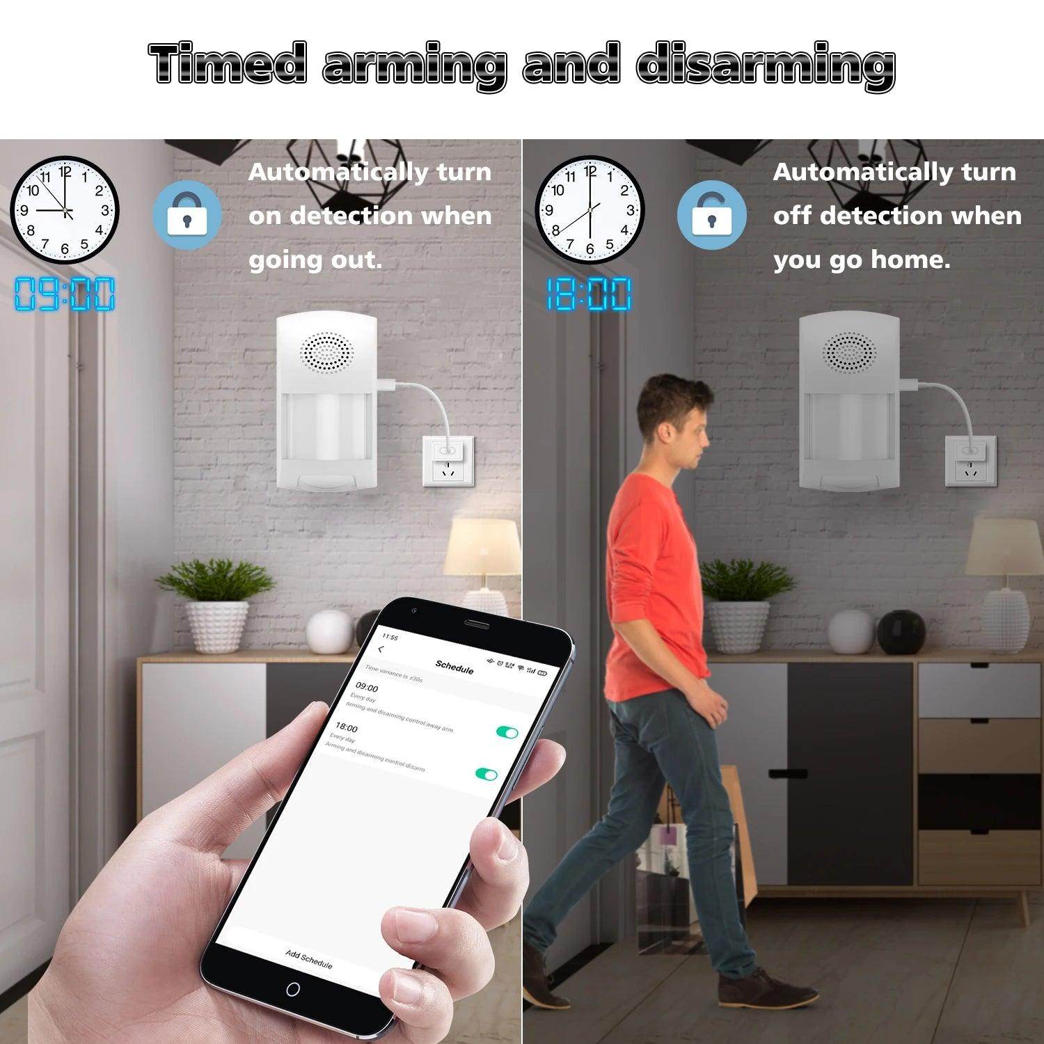 Sensor Alarm WiFi PIR Tuya Smart - P12 Hub Europe