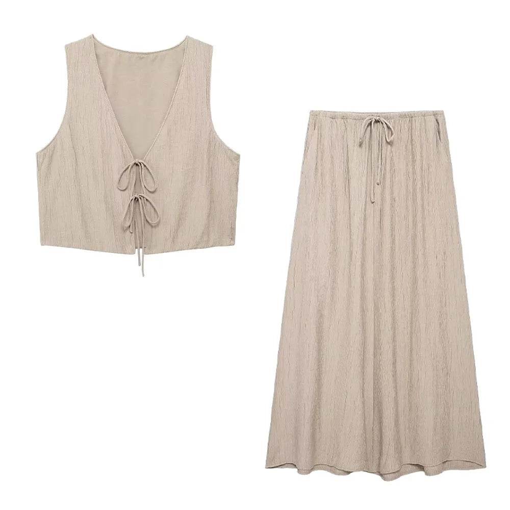 Chic Vest Skirt Suit - P12 Hub Europe