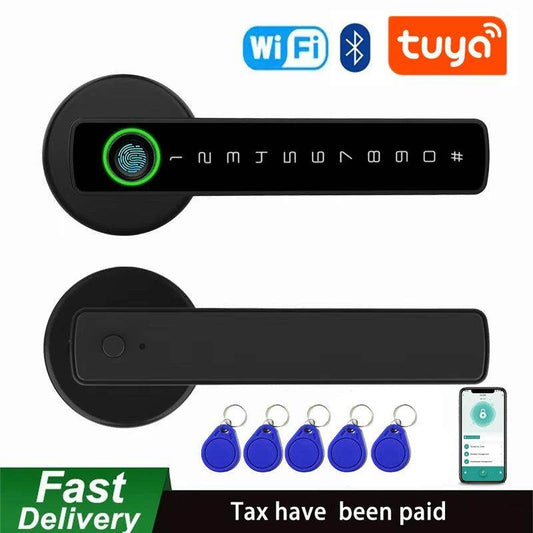 Fingerprint Door Lock Keypad, App, Card, Key, Bluetooth - P12 Hub Europe