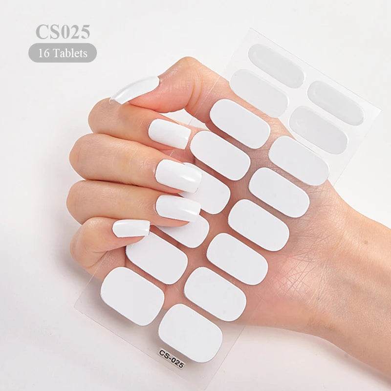 Full Cover Gradient Nail Stickers Multi Color -