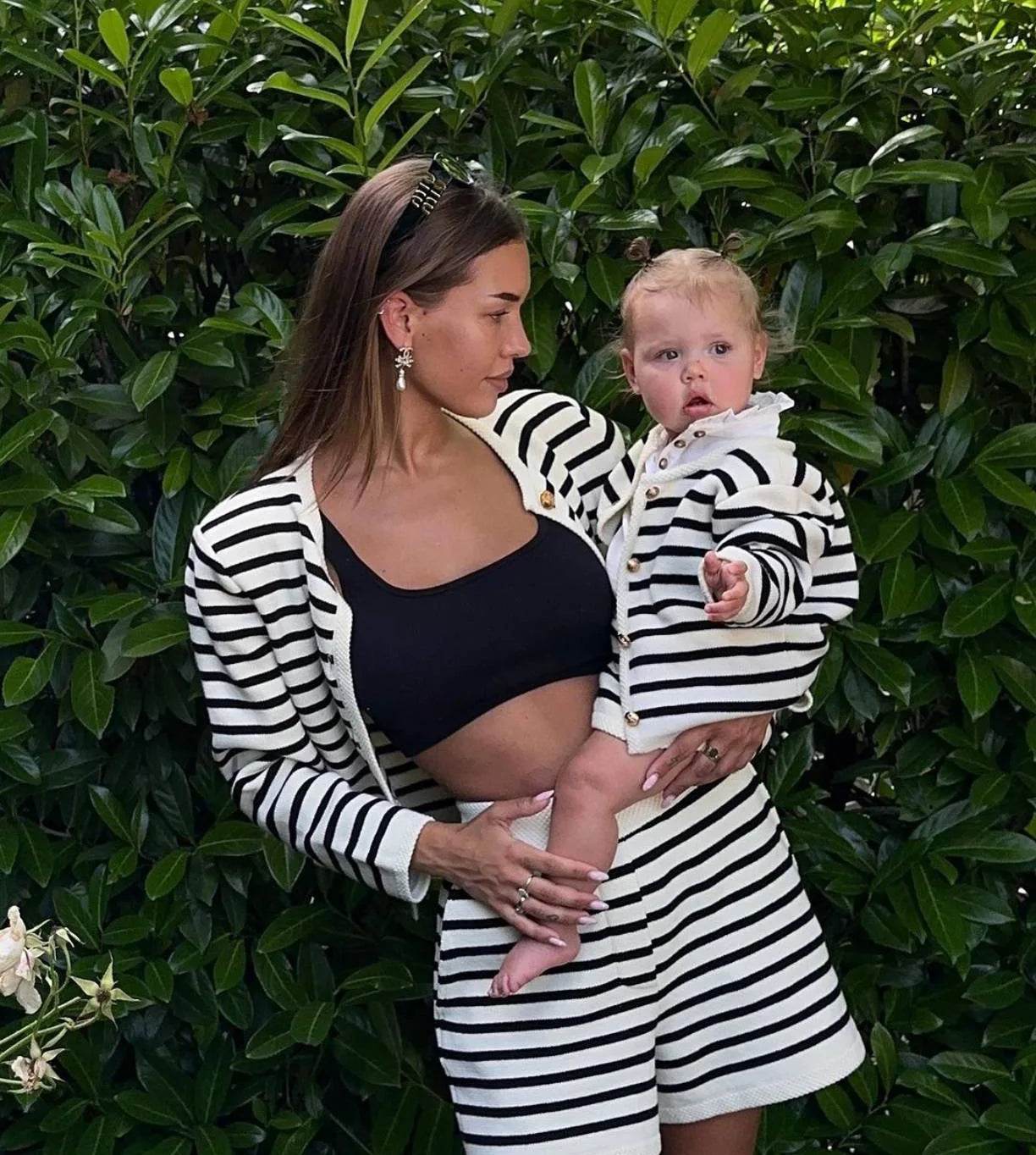 Tossy Zebra Knit Shorts Set - P12 Hub Europe