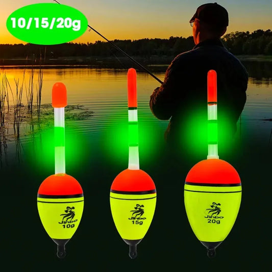 2/5/6Pcs EVA Luminous Fishing Night Float Light Stick Foam Plastic Bobber Sea Rock Fishing Floats Buoyancy Bobber
