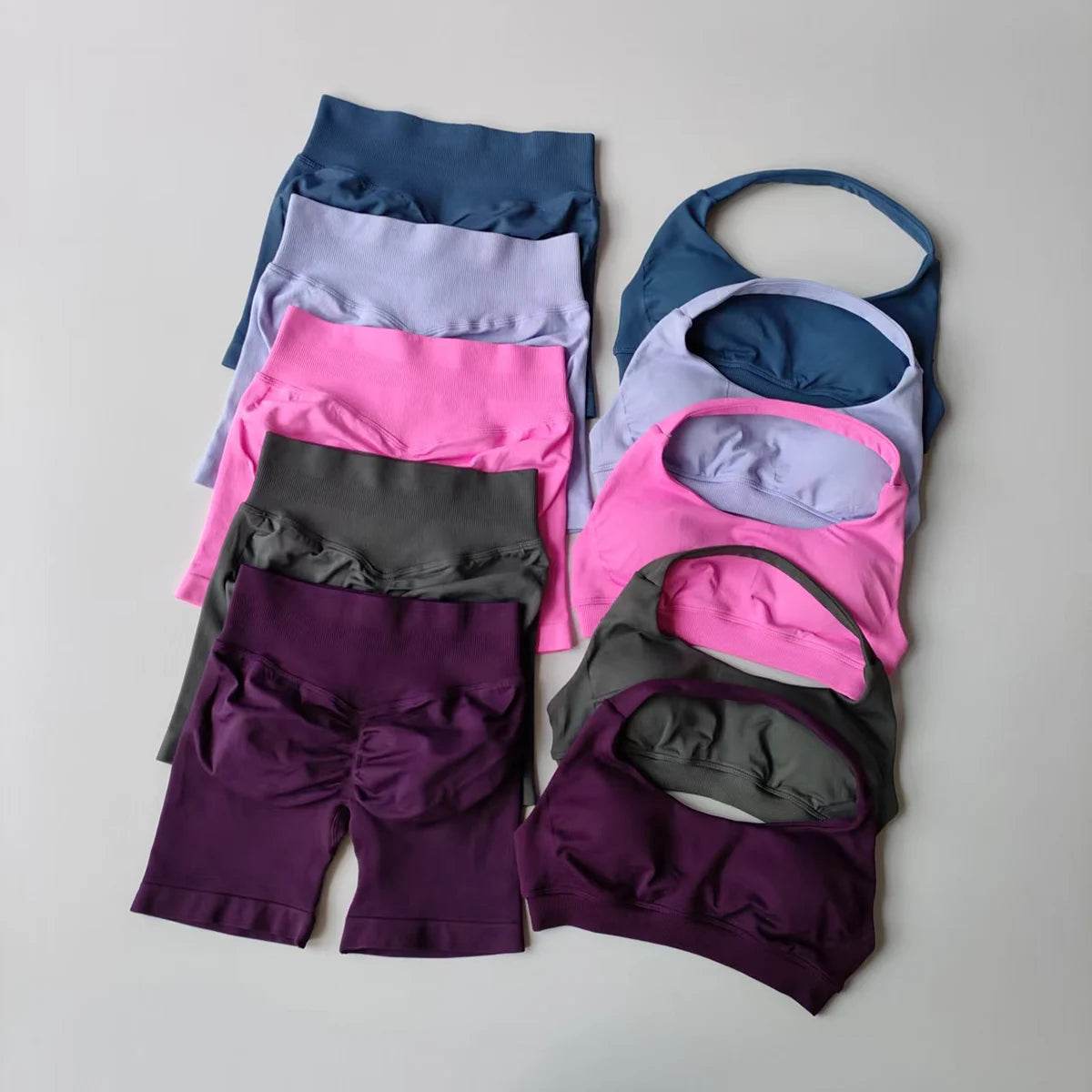 Seamless Halter Sports Shorts Set - P12 Hub Europe