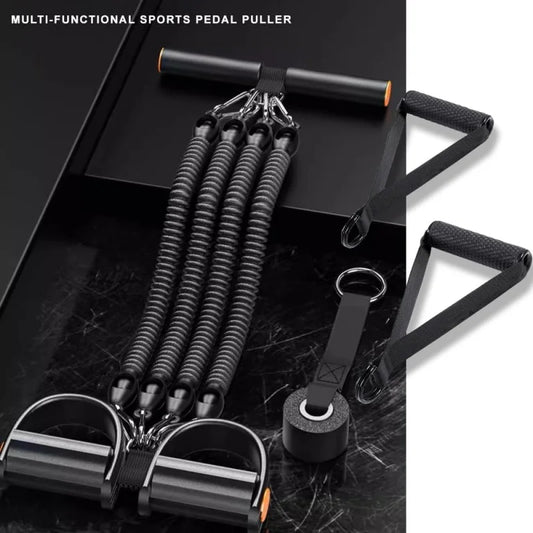 Pedal Tension Rope Elastic Resistance Band Home Fitness Equipment Abdominal Strength Training Core Workout Gear For Men Women