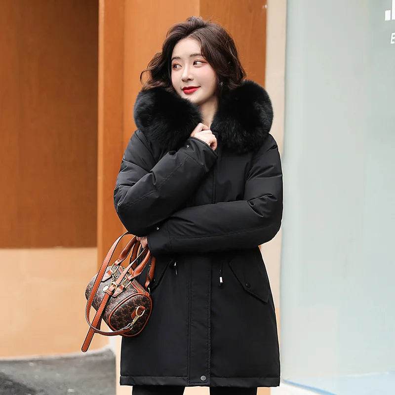 Slim Fur Collar Parka - P12 Hub Europe
