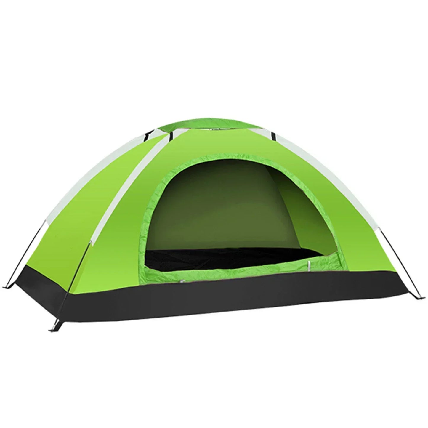 Camping Pop-up Tent Waterproof UV Protection Single Layer Double Tent Ideal for Beach Fishing Hiking Travel Outdoor Shelter 1-2P