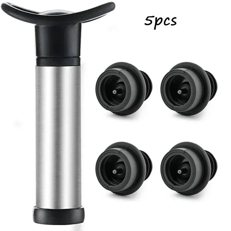 Bar Household Stainless Steel Red Wine Stopper Vacuum Pump Red Wine Vacuum Pump Champagne Stopper - P12 Hub Europe