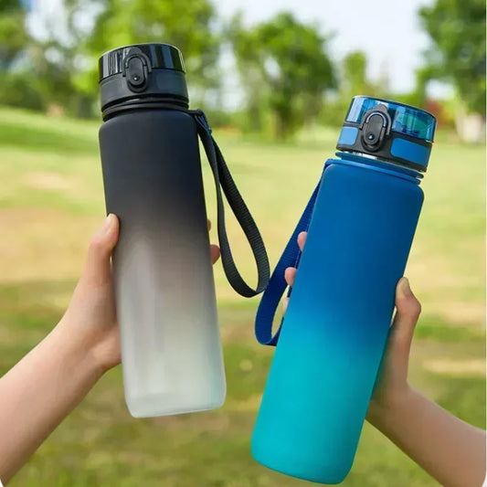 1 Liter Sports Water Bottle with Leak-Proof Cap for Gym Travel and Outdoor Activities