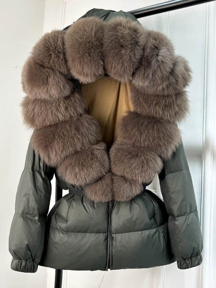 Fox Fur Down Puffer Parka - P12 Hub Europe