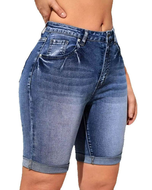 Summer High Waist Curled Shorts - P12 Hub Europe