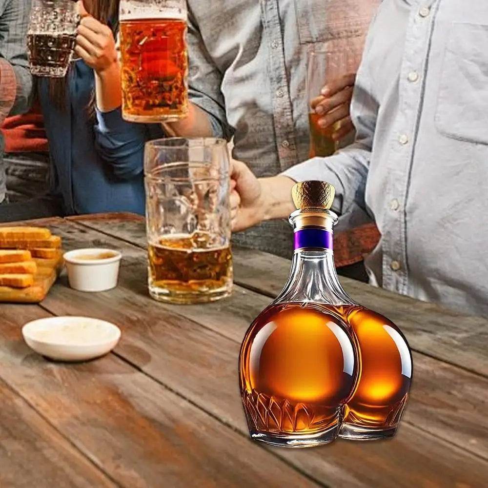 Creative Whiskey Bottle Decanter Realistic Novelty Glass Jug Liquor Bottle Whiskey Wine Brandy Scotchs Bourbon Vodka Decanter - P12 Hub Europe