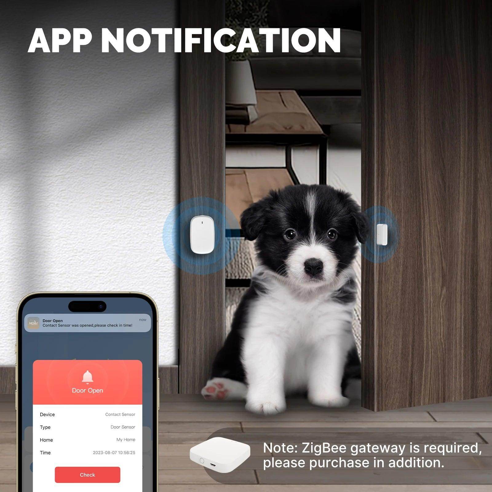 Sensor Door MOES ZigBee Smart - P12 Hub Europe