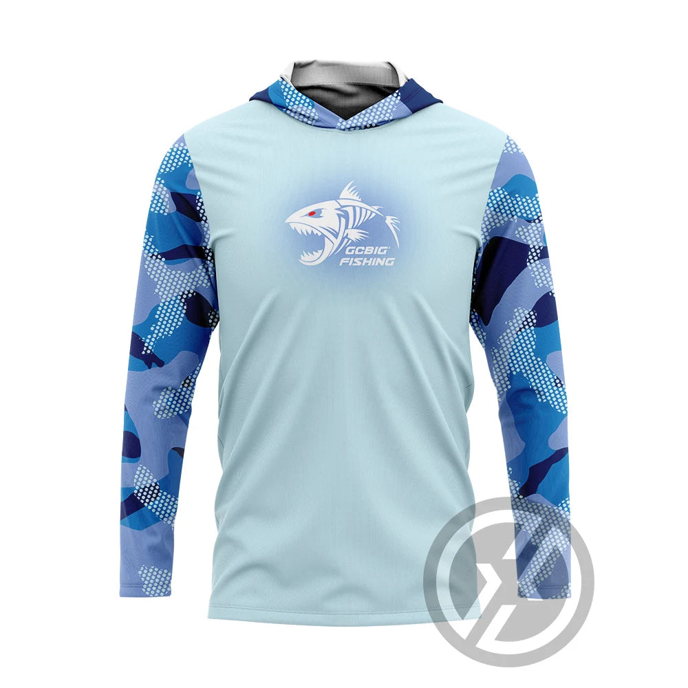 Huk Mens Outdoor Long Sleeve fishing clothes UV Clothing Hooded Coat Sunscreen Breathable Anti Mosquito Dry Thin Fishing Shirt