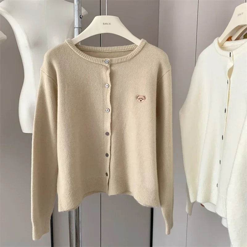 Cartoon Embroidery Cardigan - P12 Hub Europe