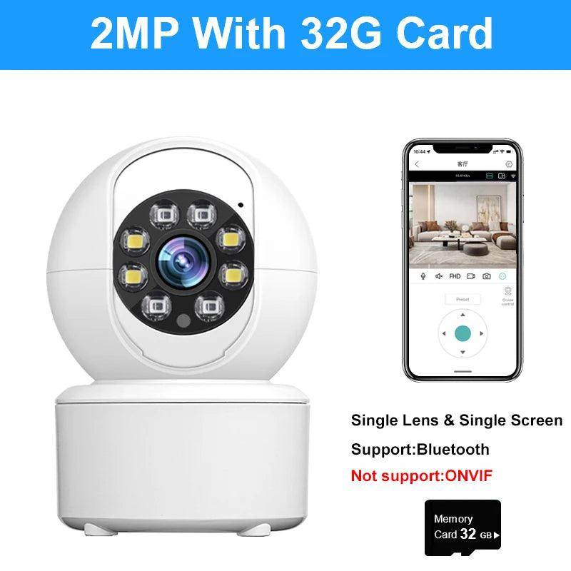 Baby Monitor 3MP WiFi Bluetooth , Auto Track, Color Night - P12 Hub Europe