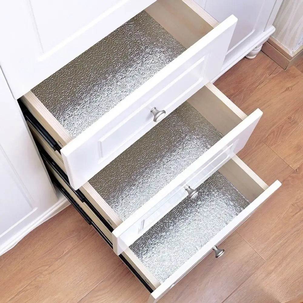 Kitchen Oil-proof Self Adhesive Stickers Anti Fouling High Temperature Waterproof Aluminum Foil Wallpaper Cabinet Contact Papers - P12 Hub Europe