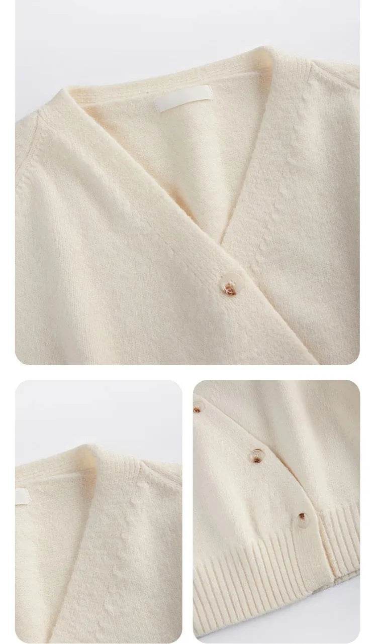 Diagonal V-Neck Cardigan - P12 Hub Europe