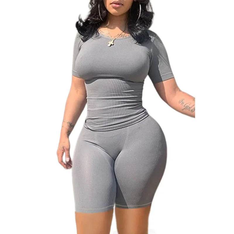 Ribbed Summer Lounge Shorts Set - P12 Hub Europe