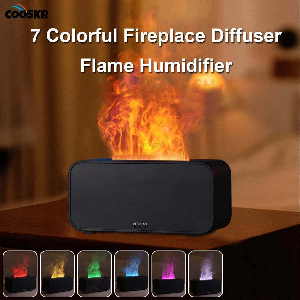 Aroma Diffuser Mini 7 Colorful Flame Air Humidifier -