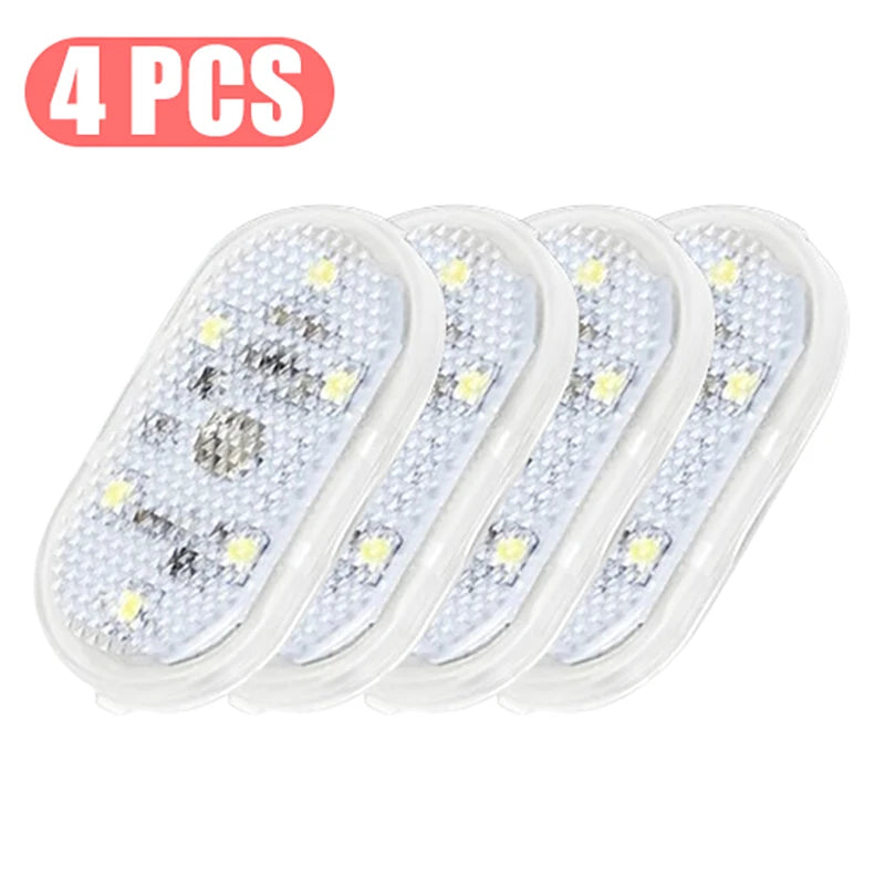 SEAMETAL Mini Touch Light for Car USB Rechargeable Led Light Magnetic Reading Lamp Gentle Illumination for Car Floor Trunk Hood
