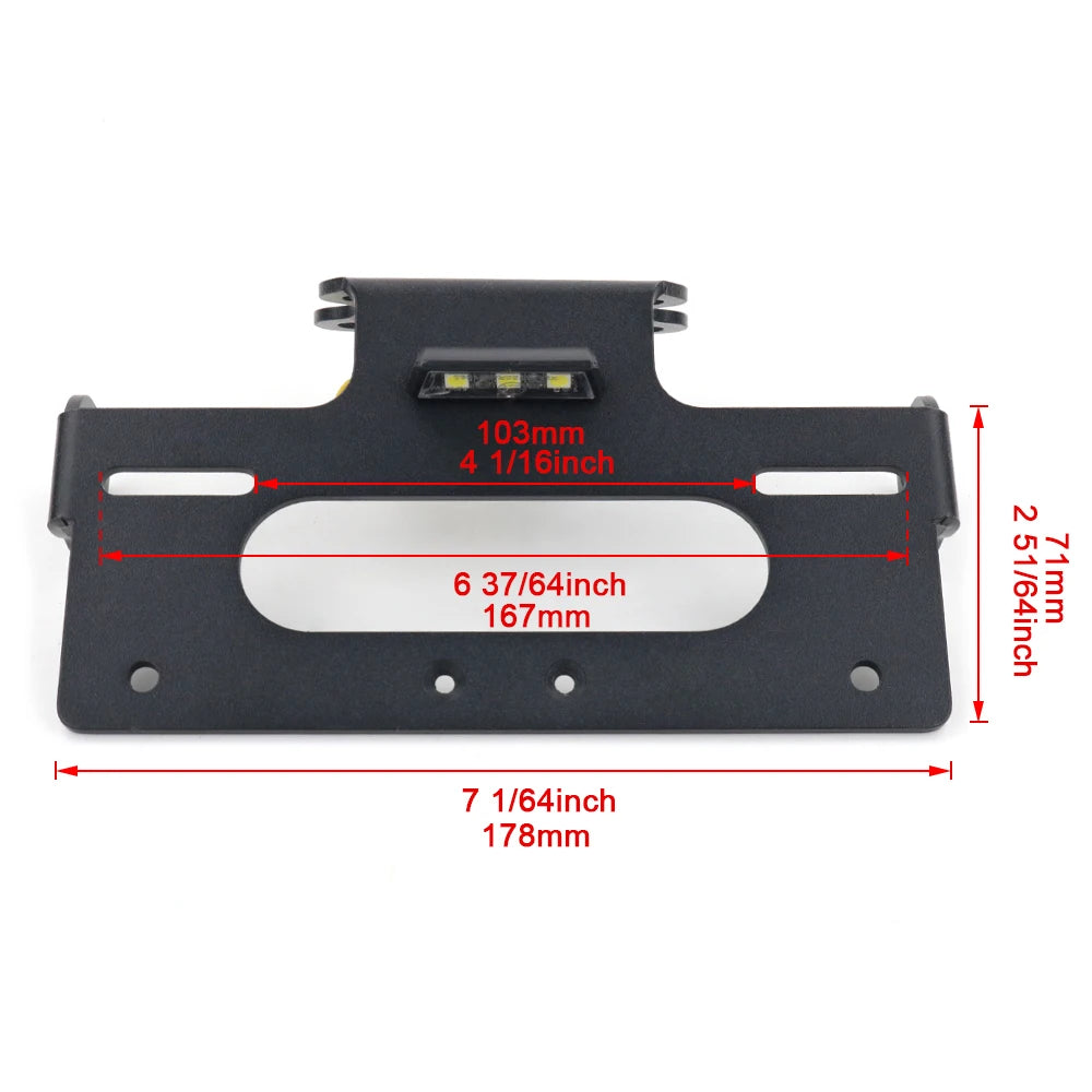 For YAMAHA MT125 MT-125 2020 2021 2022 2023 2024 2025 License Plate Holder Frame Motorcycle Tail Tidy Fender Eliminator Bracket