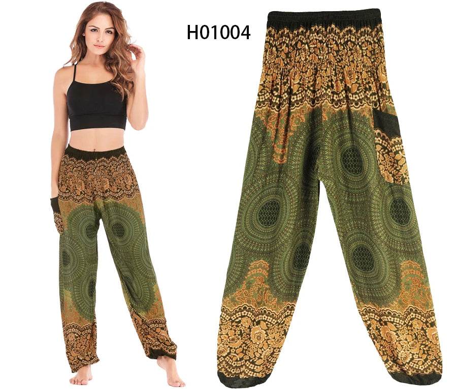 Boho Hippie Harem Yoga Pants - P12 Hub Europe