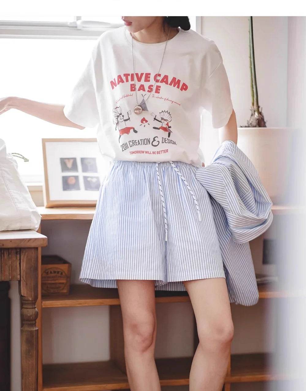 Maden Blue Stripe Shorts Set - P12 Hub Europe