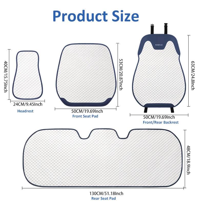 Universal Breathable Car Seat Covers Durable Car Seat Covers Full Set Sweat Absorption Auto Seat Cushion Pad Car Accessories