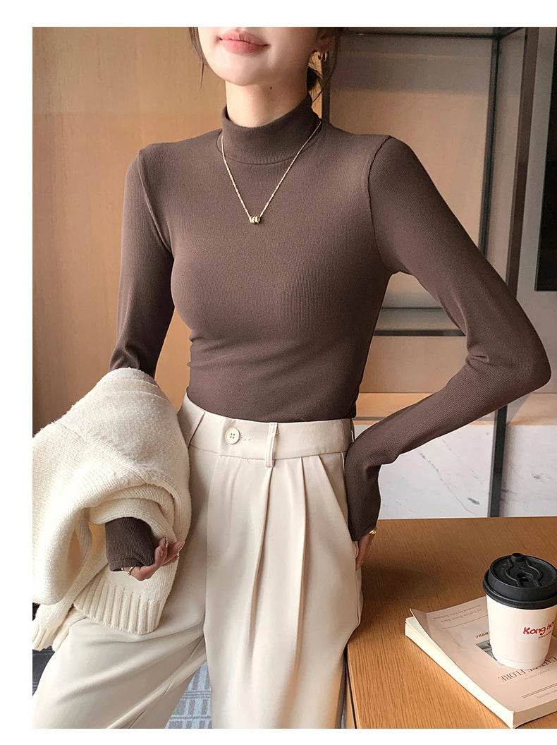 Women's Half Turtleneck Sweater - P12 Hub Europe