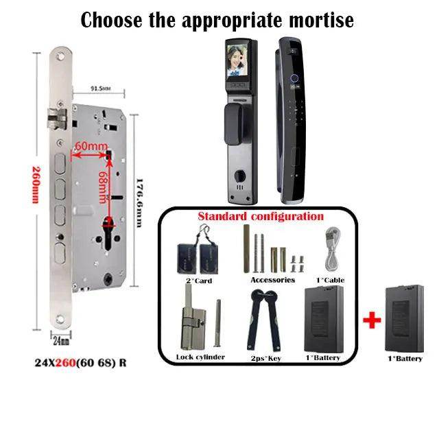 3D Face Lock w/ Camera & SIM | WiFi, Fingerprint, Card, NFC, IP66 - P12 Hub Europe