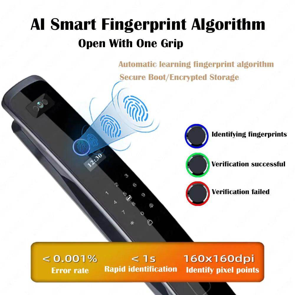 3D Face Lock w/ Camera & SIM | WiFi, Fingerprint, Card, NFC, IP66 - P12 Hub Europe