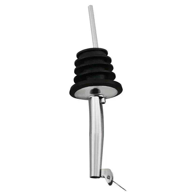 1PC Stainless Steel Oil Bottle Spout Pourer/Mouth with Stopper Flask Dry Red Wine Pot Bottle Cork Plug Olive Pourer Dispenser - P12 Hub Europe