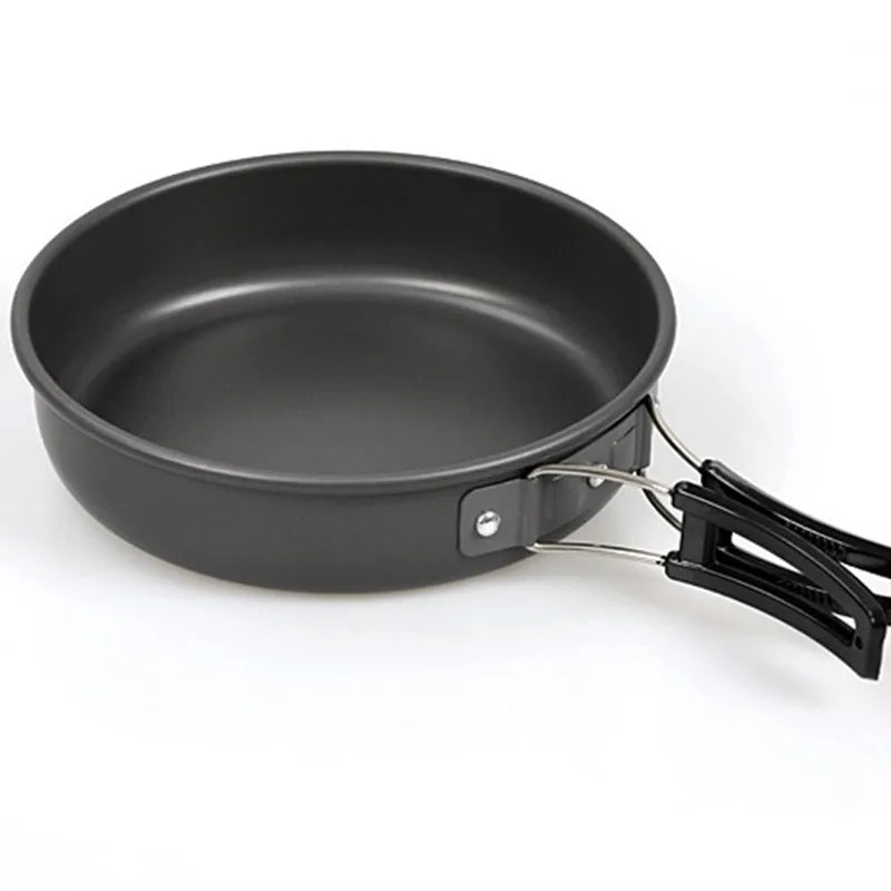 Outdoor Folding Nonstick Flat Frying Pan 18cm 20cm 22cm Camping Pan