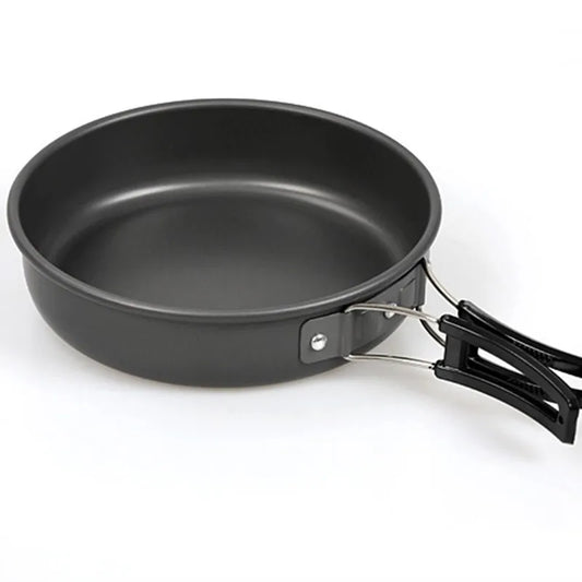 Outdoor Folding Nonstick Flat Frying Pan 18cm 20cm 22cm Camping Pan