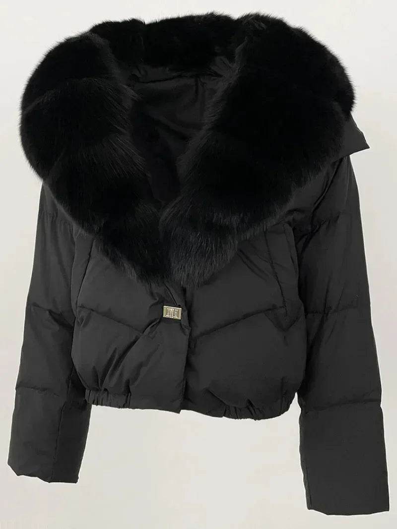 Short Fox Fur Down Puffer - P12 Hub Europe