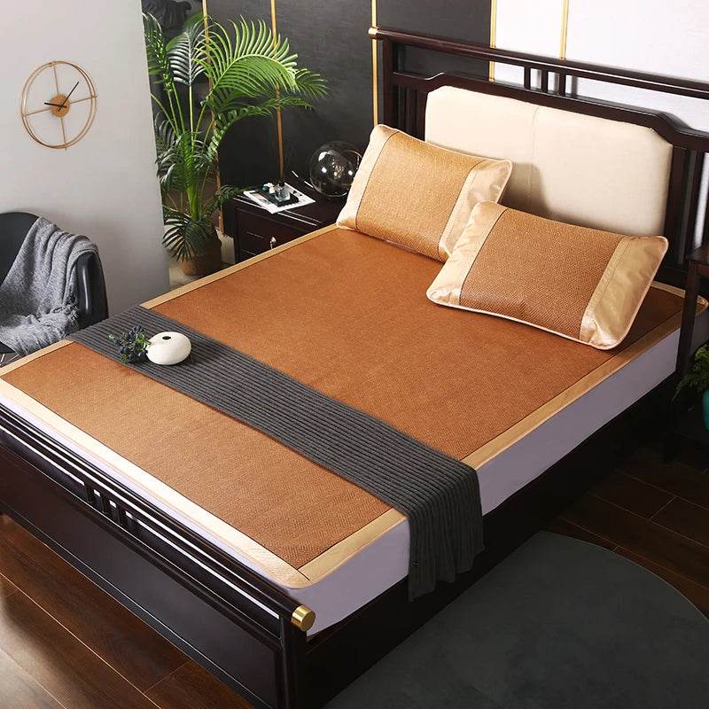 Missdeer Summer bamboo rattan cooling feel mattress cool sleeping mat kit With Pillowcase bed foldable cold sheet protection pad - P12 Hub Europe