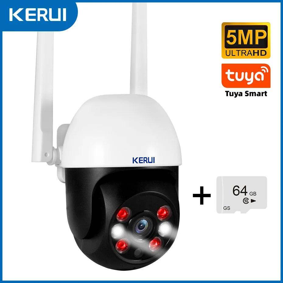 Outdoor Camera Tuya 4K/5K PTZ Dual Lens, AI Motion, Color Night - P12 Hub Europe