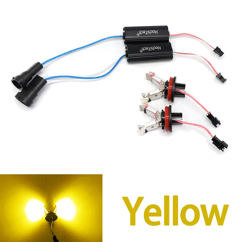 For BMW X5 X5M E70 X6 X6M E71 E72 2007-2011 40W White H8 LED LED Angel Eyes Light  Ring Headlight Canbus