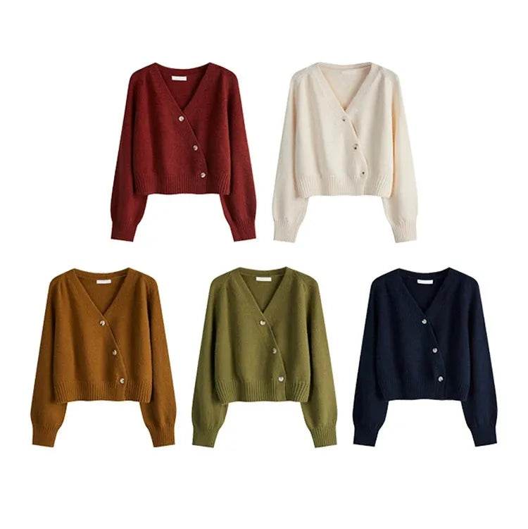 Diagonal V-Neck Cardigan - P12 Hub Europe