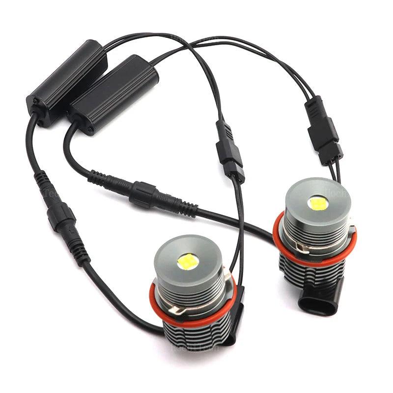 100w LED Car Angel Eyes Marker Lights Bulbs error free For BMW E87 E39 M5 E60 E61 E63 E64 M6 E65 E66 E83 X3 E53 X5