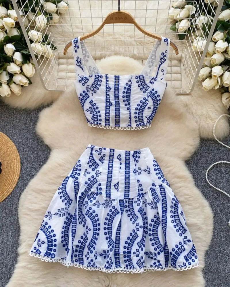 White Summer Beach Skirt Set - P12 Hub Europe