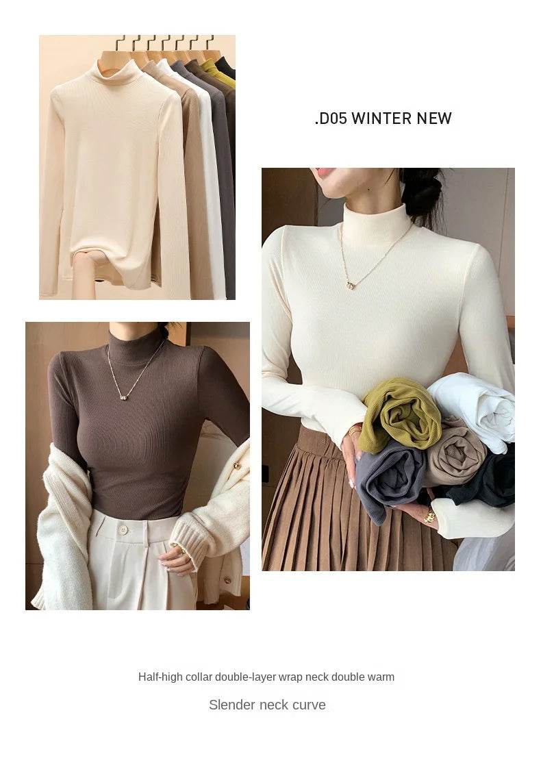 Women's Half Turtleneck Sweater - P12 Hub Europe