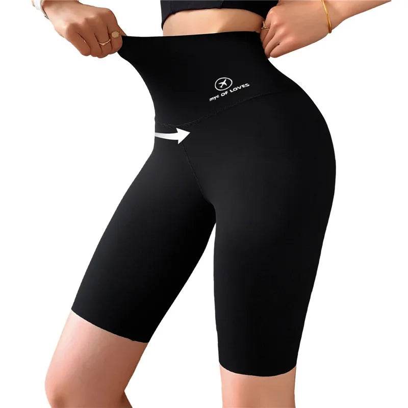 Women's High Waist Gym Shorts - P12 Hub Europe