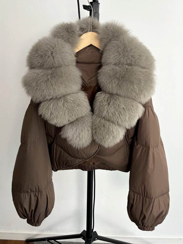 Luxury Fox Fur Down Parka - P12 Hub Europe