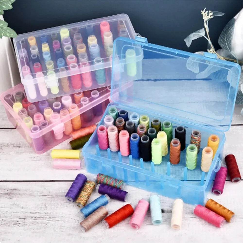 42 Axis Needle and Thread Box Household Storage Box Multi Functional Transparent Needle and Thread Set Thread Box Sorting - P12 Hub Europe