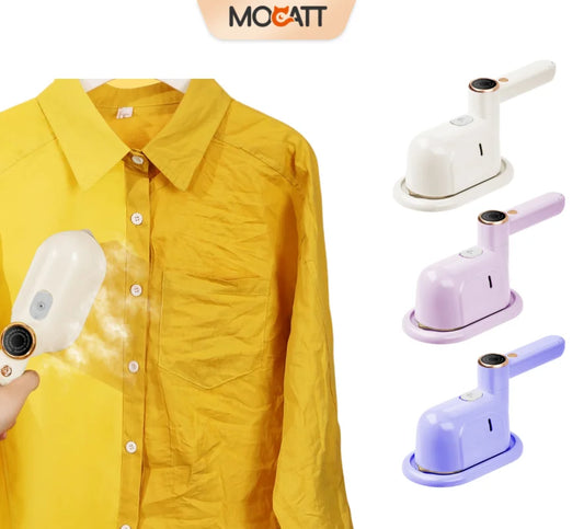 MOCATT Handheld Steam Clothing Iron Is Foldable,Fast Wrinkle Removal,Leak Proof,Portable Household Appliance For Travel Use