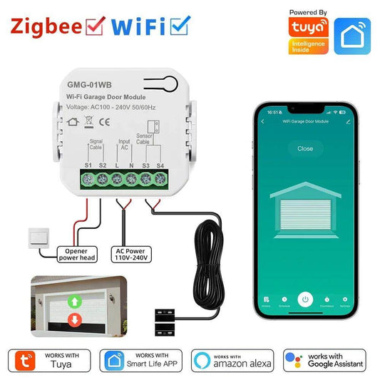 Garage Door Module Smart Life App, Remote Control - P12 Hub Europe