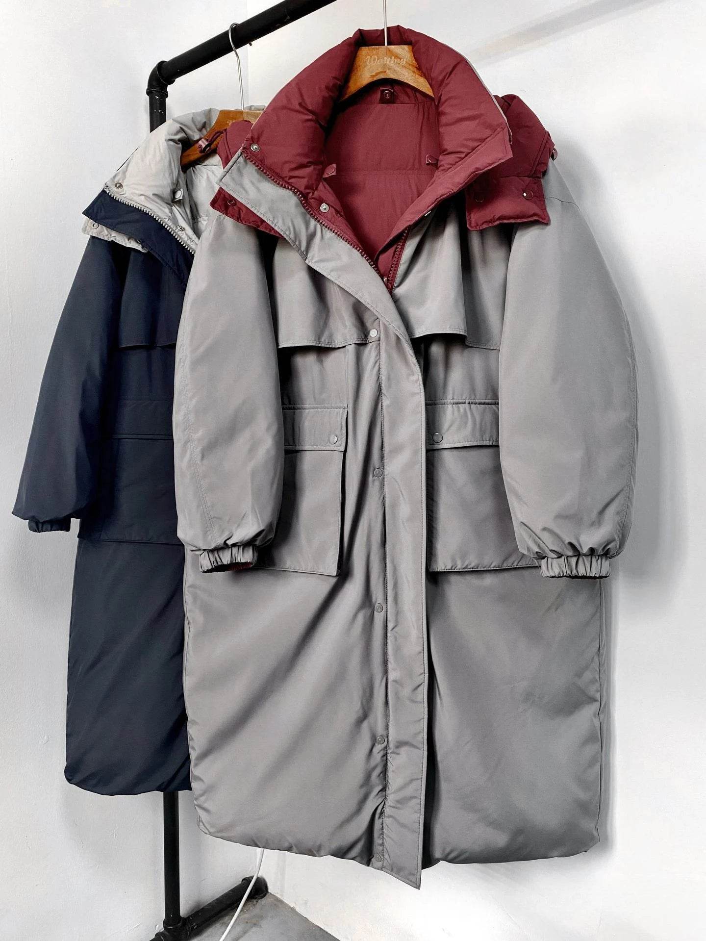 Reversible Long Down Coat - P12 Hub Europe