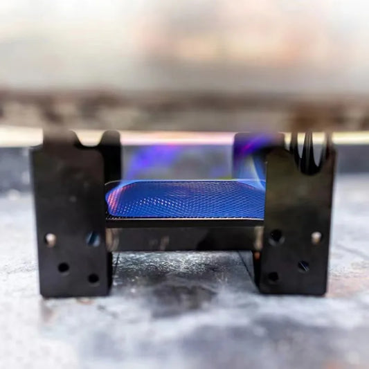 x1 Mini Alcohol Stove Island Stove Fully Burned Outdoors Windproof Outdoor Camping Portable BBQ Trigger Tool Furnace Accessories